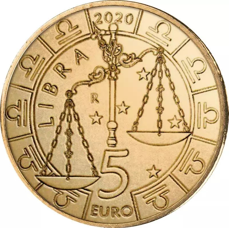 5 euros Saint-Marin Signe astrologique Balance 2020
