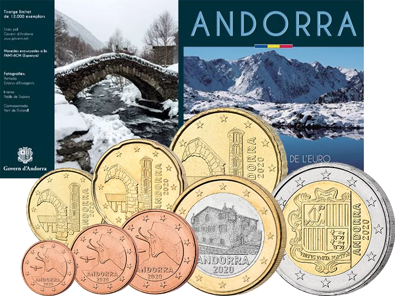 Coffret de pièces en euros Andorre 2020
