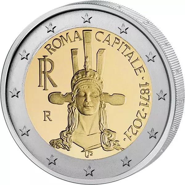 2 euros Italie 150 ans Rome comme capitale 2021