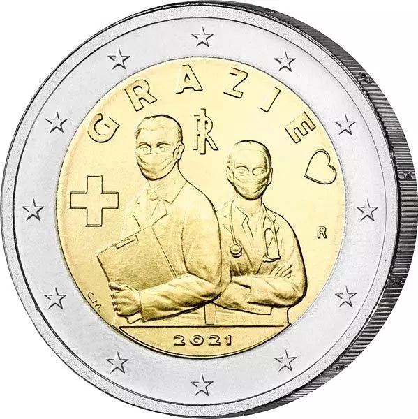 2 Euro Italie Professions de la santé 2021