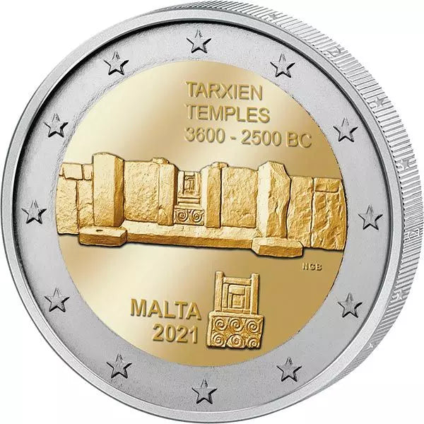 2 euros Malte Temple de Tarxien 2021