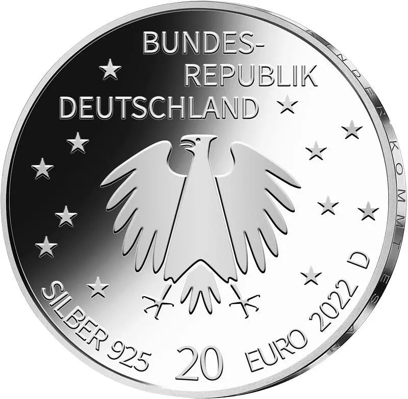 Pièce de 20 euros République fédérale d'Allemagne 50 ans du Fonds allemand d'aide à l'enfance 2022 État neuf