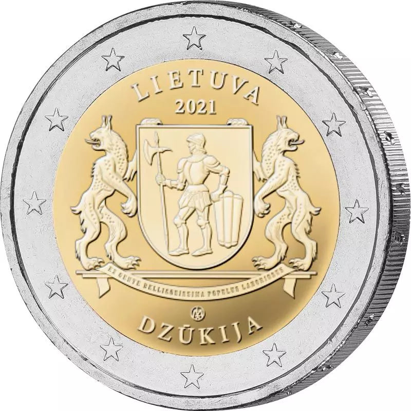 2 Euro Lituanie Régions ethnographiques Dzukija 2021