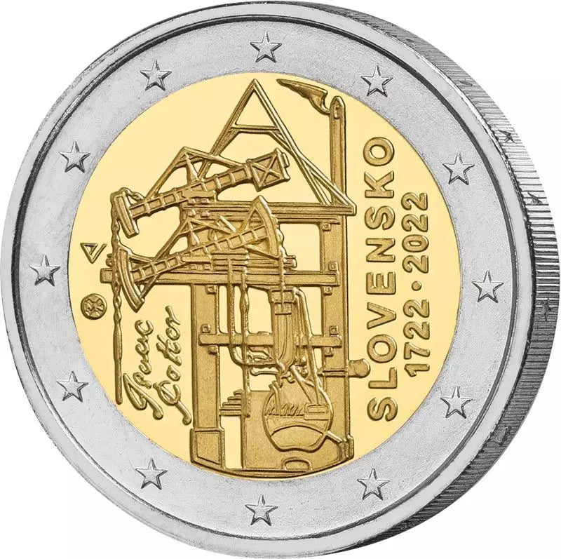 Slovaquie – 300e anniversaire de la première machine à vapeur pour le pompage de l'eau des mines (2022)