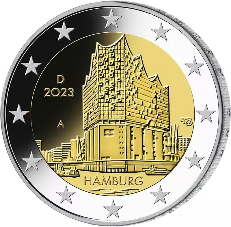 2 Euro Allemagne Hambourg Elbphilharmonie 2023
