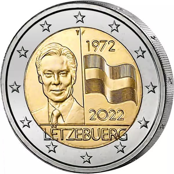 2 Euro Luxembourg 50ème Anniversaire du Drapeau Luxembourgeois 2022