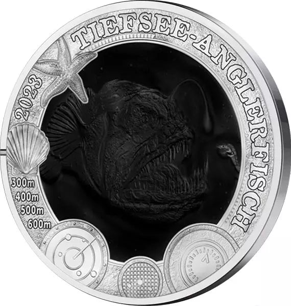 3 euros Autriche Luminous Marine Worlds - Poisson-lanterne des profondeurs 2023