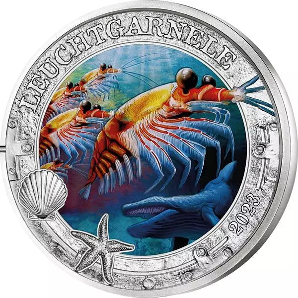 3 Euro Autriche Luminous Marine Worlds - Crevettes Lumineuses 2023