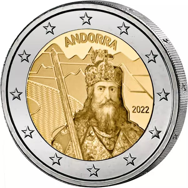 2 euros Andorre La légende de Charlemagne 2022