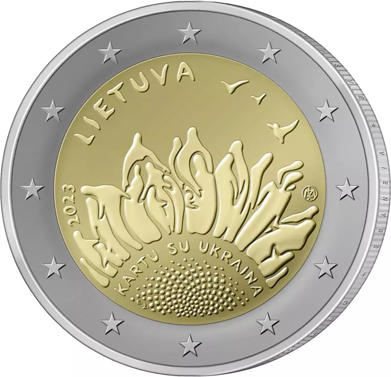 2 Euro Lituanie et Ukraine 2023