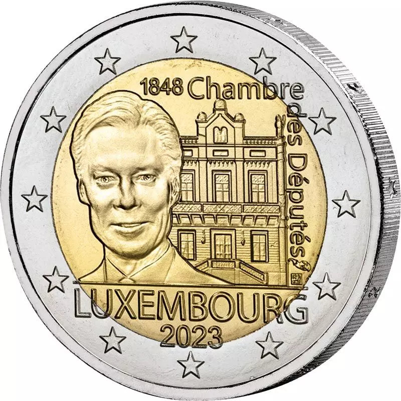 2 euros Luxembourg 175e anniversaire de la Chambre des députés et de la première constitution 1848 2023