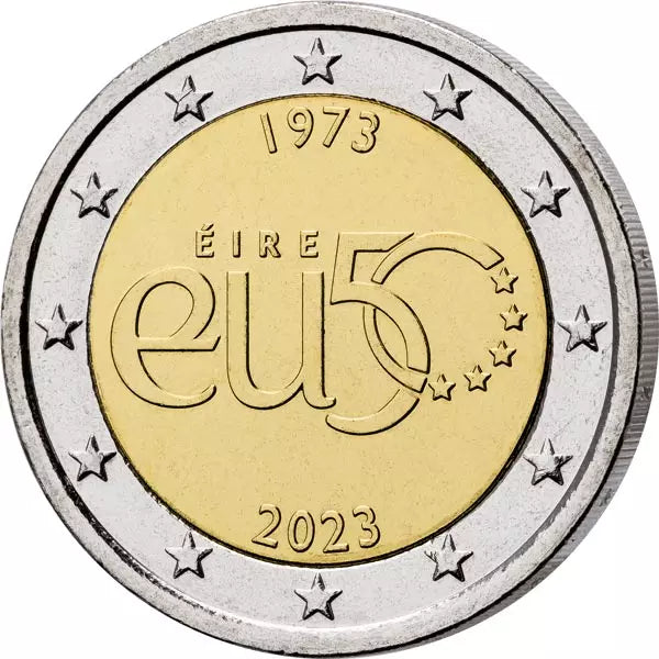 2 euros Irlande 50 ans d'adhésion à l'UE 2023