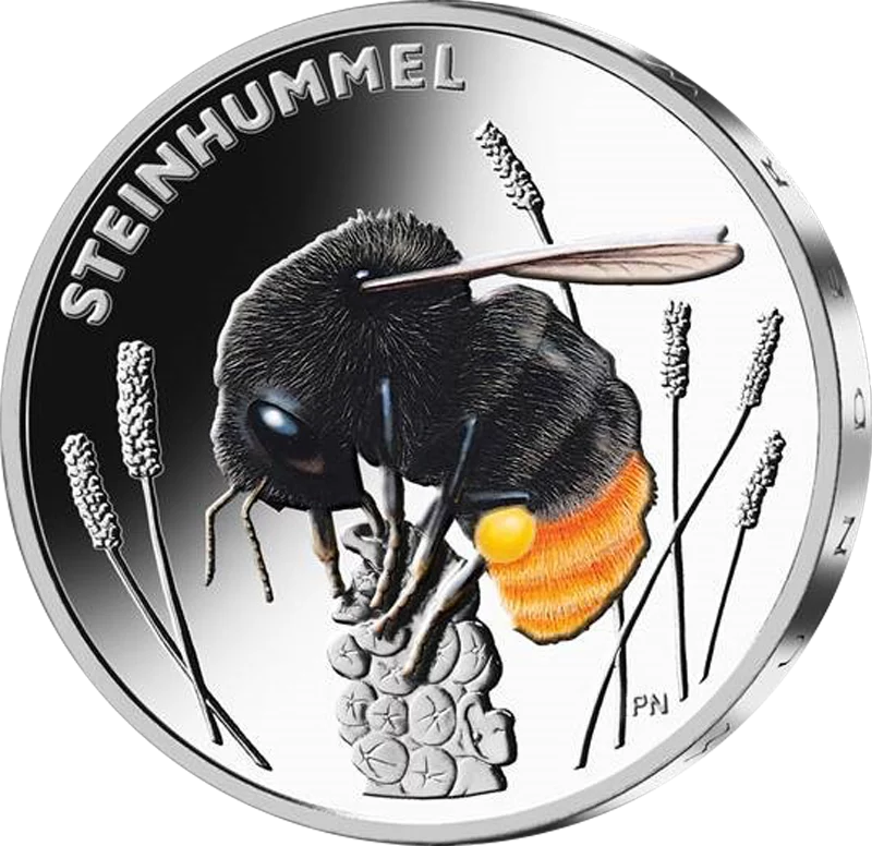 5 Euro BRD Insectes du Pays des Merveilles : Bourdon des Pierres 2024 Estampé Brillant