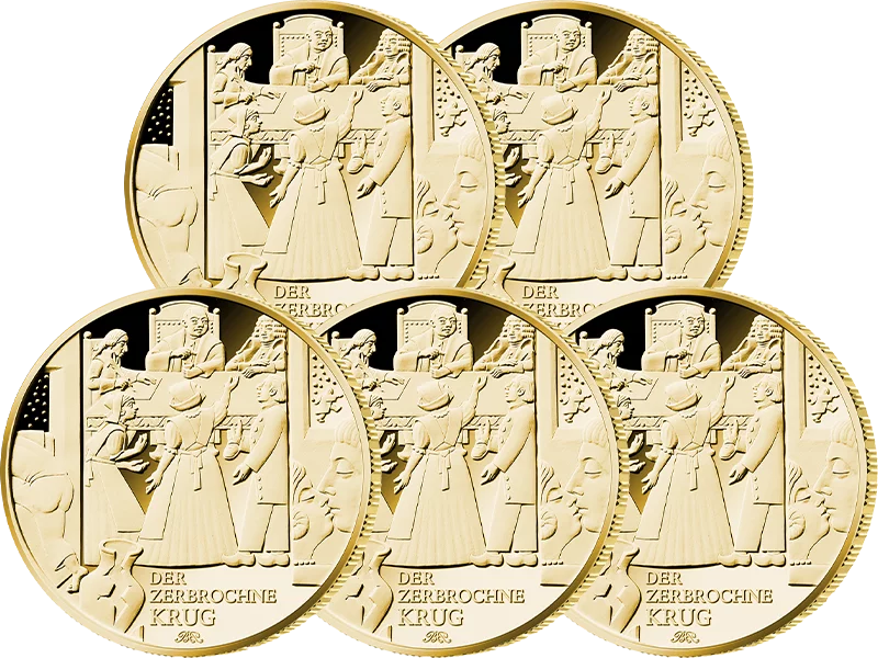 5 x 100 euros Allemagne La cruche brisée - Kleist 2024 État neuf (A - J)