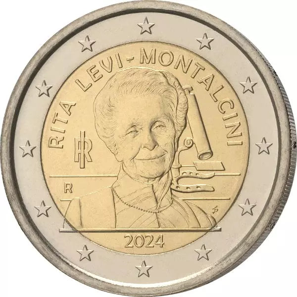 2 Euro Italie Prix Nobel de Médecine Rita Levi-Montalcini 2024