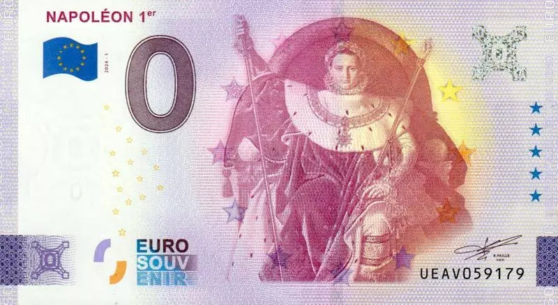 Billet de 0 euro France Napoléon Ier 2024