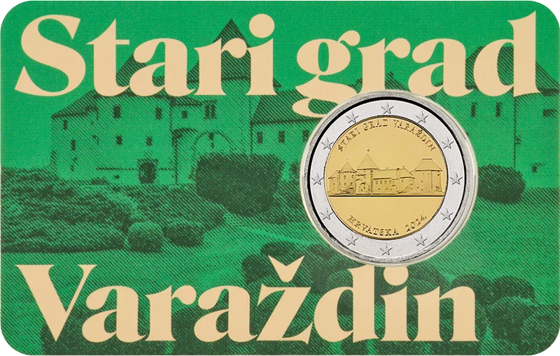 Carte de 2 euros Croatie Ville de Varazdin 2024