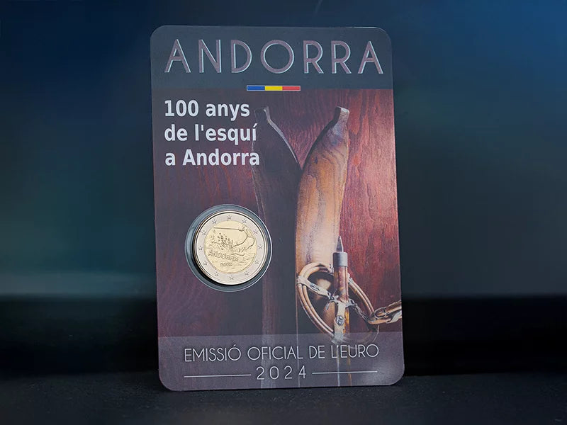2 euros Andorre 100 ans de ski en Andorre 2024