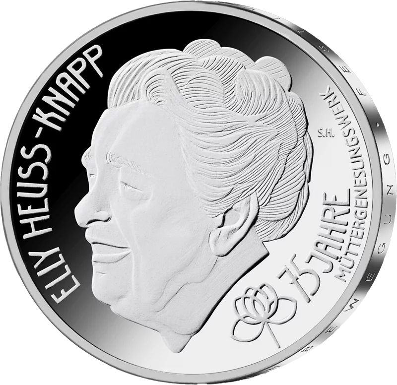 20 euros BRD Elly Heuss-Knapp - 75 ans de la Fondation pour le rétablissement des mères 2025 Disque poli