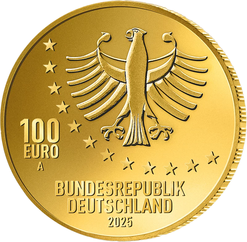 Pièce de 100 euros de la République fédérale d'Allemagne, tirée de la vie d'un bon à rien - Eichendorff 2025, état neuf