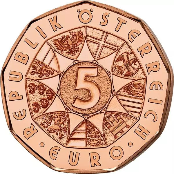 5 euros Autriche Dansez en toute liberté - 200e anniversaire de Johann Strauss 2025