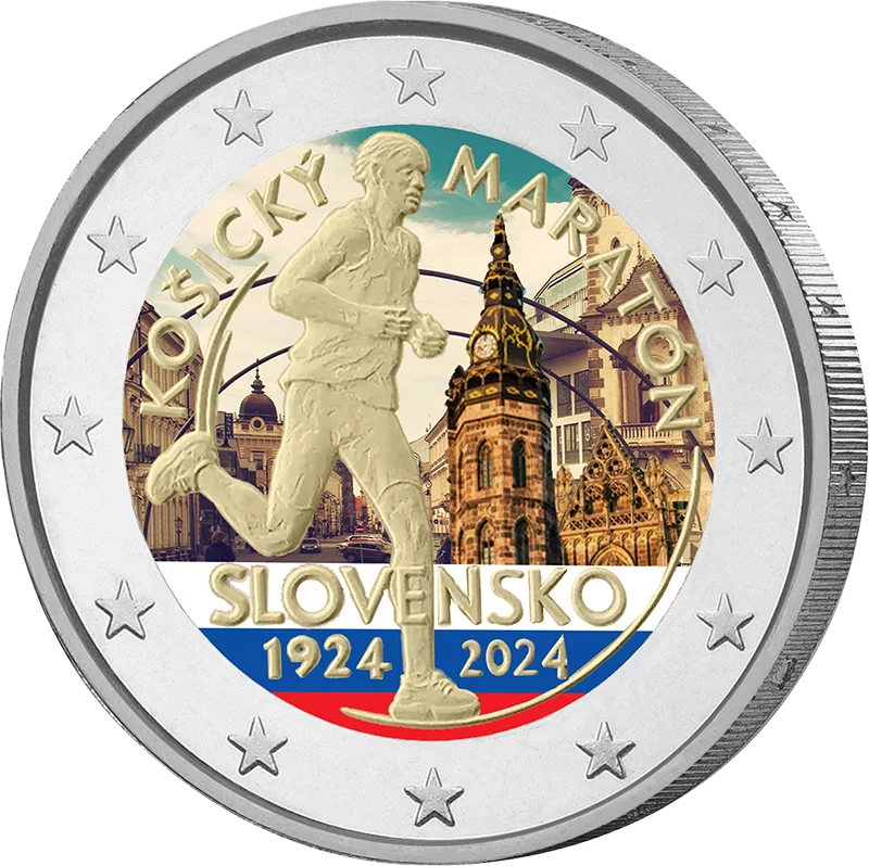 Marathon international de Slovaquie 2024 (2 euros) avec application couleur