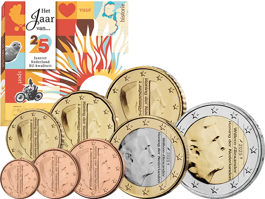 Série de pièces en euros Pays-Bas 2025