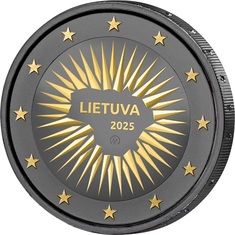2 Euro Lituanie Défense 2025 Édition Énigme d'Or