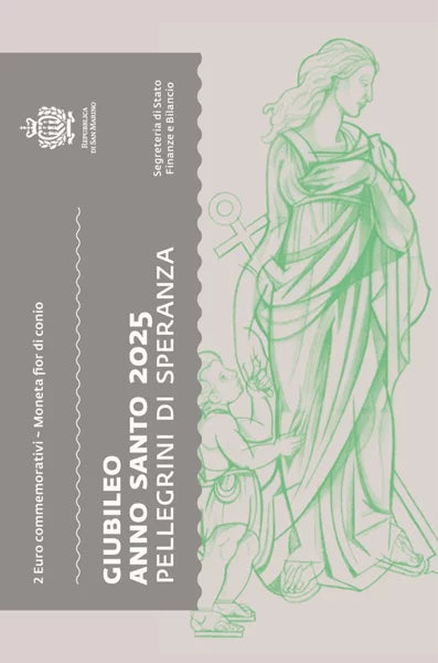 2 euros Année sainte du jubilé de Saint-Marin 2025 - Pèlerins de l'espoir 2025