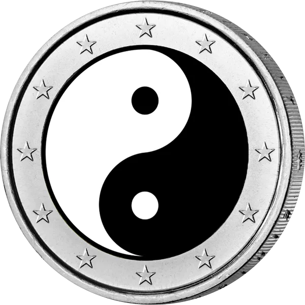 2 euros édition d'artiste Yin et Yang