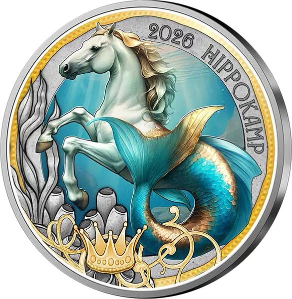 3 euros Autriche Créatures mythiques fantastiques - L'hippocampe 2026