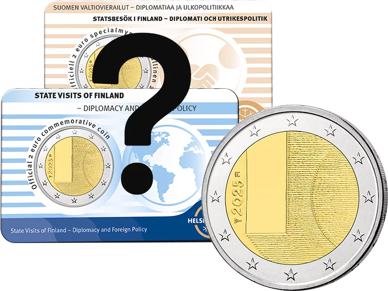 Pièce de 2 euros « Finlande Diplomatie et Politique étrangère 2025 » (langue au choix)