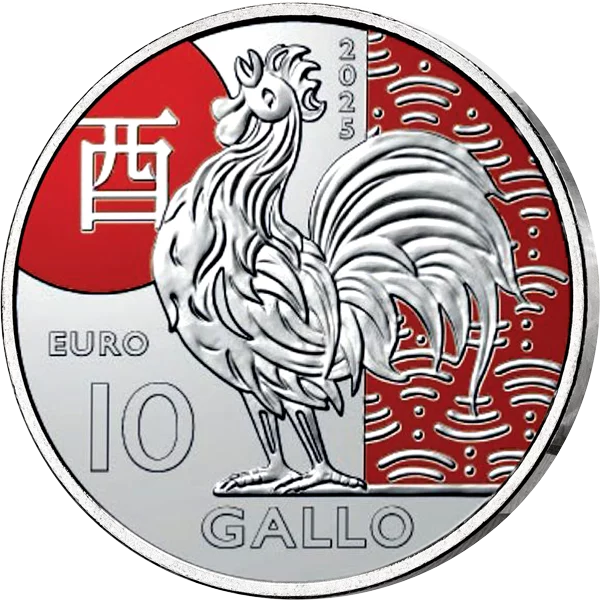 10 Euro Coq de Saint-Marin 2025