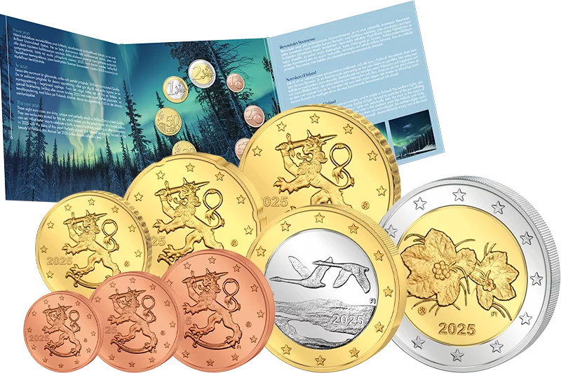 Série de pièces en euros Finlande 2025
