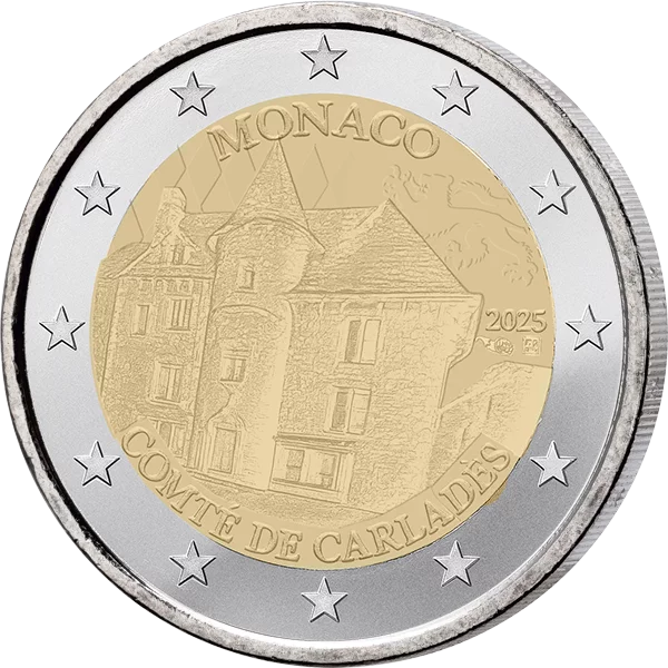 2 Euro Monaco Les anciens fiefs des Grimaldi - Comté de Carladès 2025