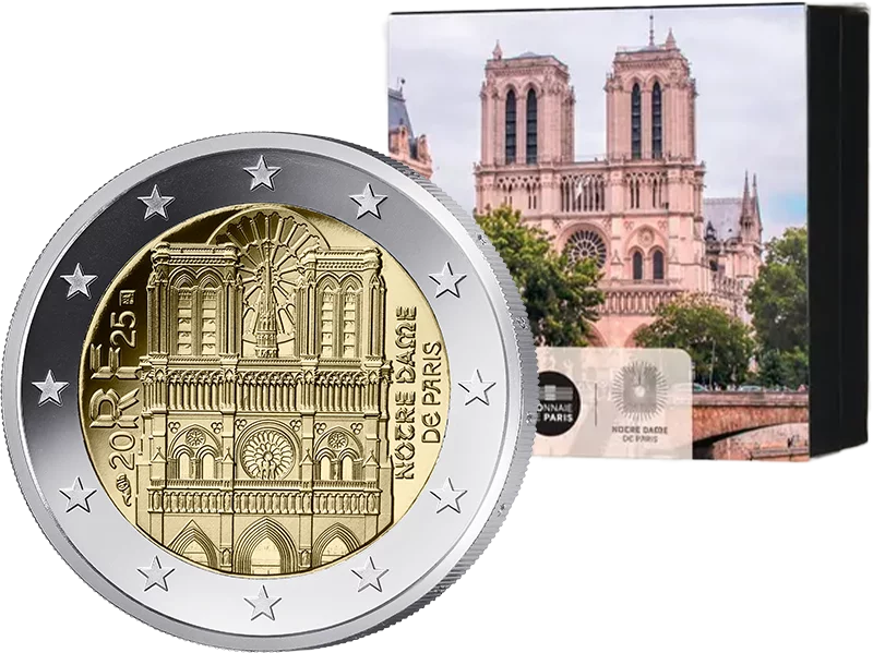 2 Euro France Notre Dame de Paris 2025 BE