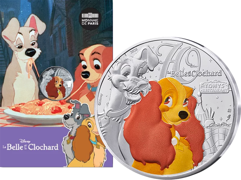 10 euros France Disney Classics - 70 ans de La Belle et le Clochard 2025