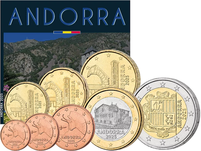 Coffret de pièces en euros Andorre 2025