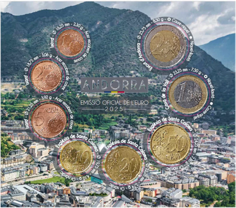 Coffret de pièces en euros Andorre 2025