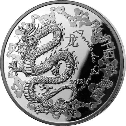 10 euros France Année du Dragon 2012
