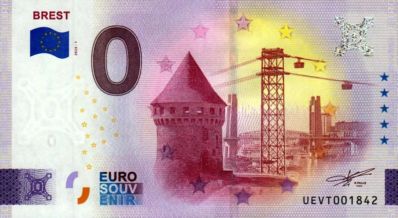 Billet de 0 euro, France, Brest, 2025