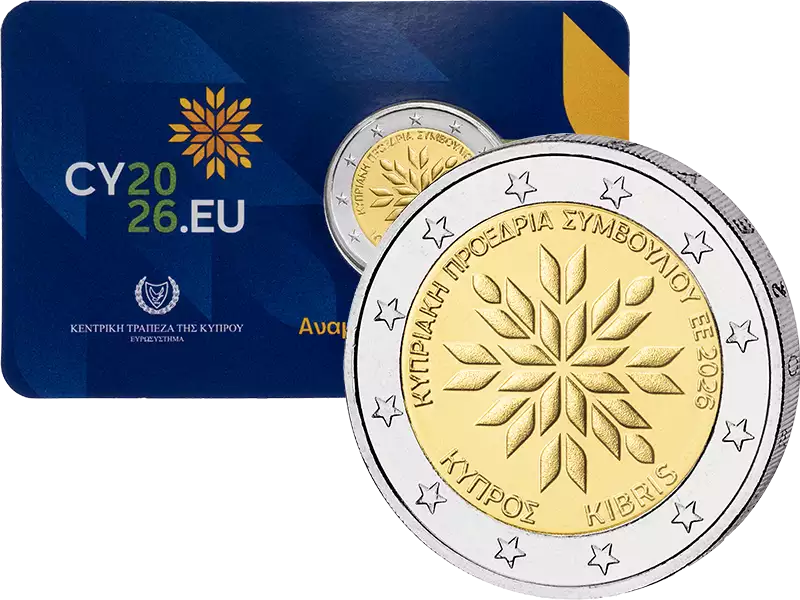 Carte de 2 euros pour la présidence chypriote du Conseil de l'UE en 2026