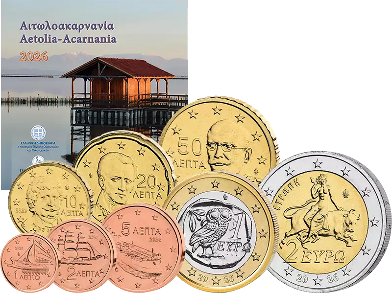 Coffret euros Grèce Étolie-Acarnarnie 2026