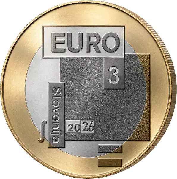 3 Euro Slovénie Année du Poète Srečko Kosovel 2026