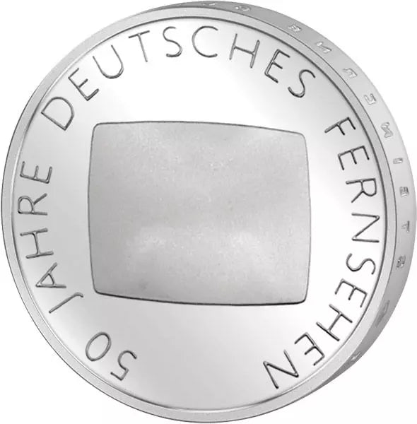 Pièce de 10 euros République fédérale d'Allemagne 50 ans de télévision allemande 2002 État neuf (G)