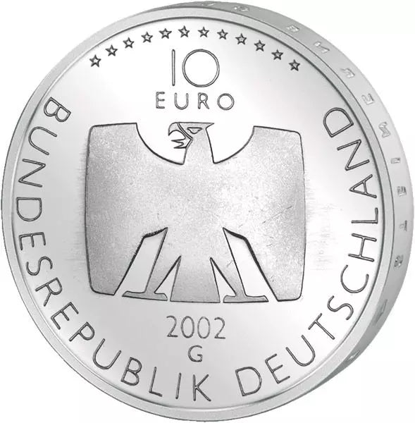 Disque vinyle 10 euros RFA 50 ans de télévision allemande 2002