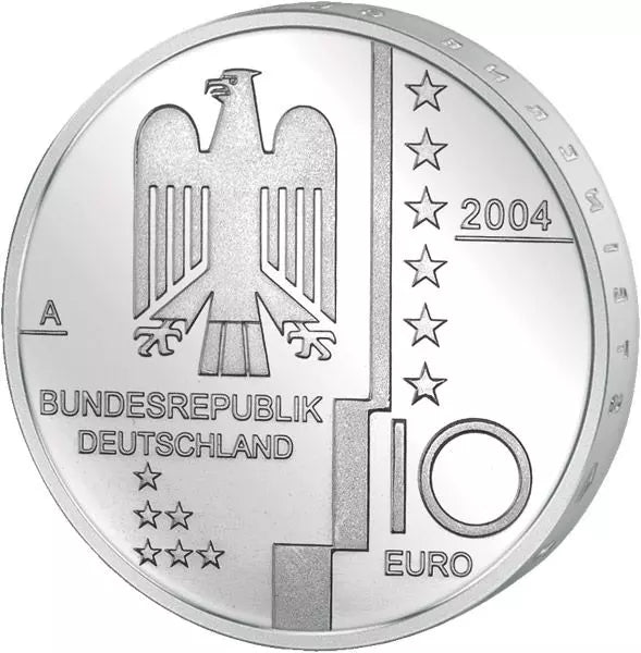 10 Euro BRD Bauhaus Dessau 2004 Plaque Polie (A)
