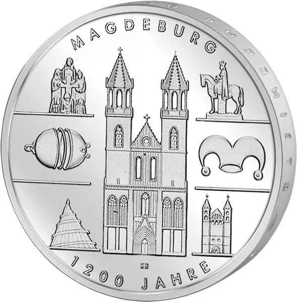 10 euros République fédérale d'Allemagne 1200 ans de Magdebourg 2005 Épreuve