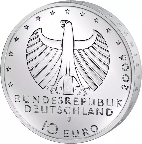 Pièce de 10 euros, République fédérale d'Allemagne, 650e anniversaire de la Ligue hanséatique, 2006, état neuf