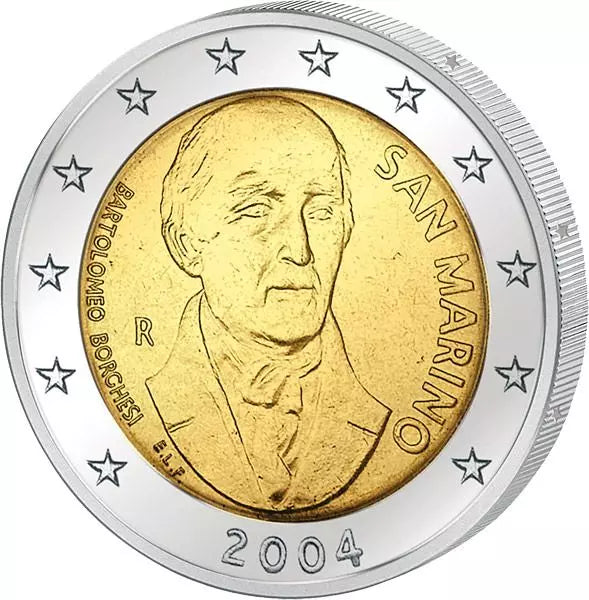 2 euros Saint-Marin Bartolomeo Borghesi 2004